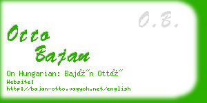otto bajan business card